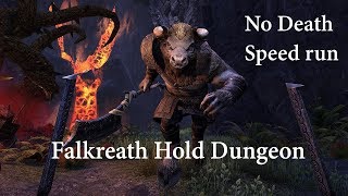 Falkreath Hold Dungeon no deathspeed run  Healplar  ESO [upl. by Checani]