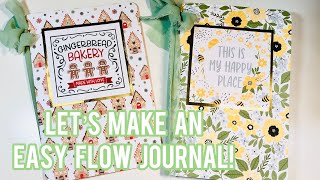 Craft With Me Let’s Make An Easy Flow Journal  Quick amp Easy Tutorial [upl. by Rice663]