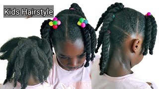 How to do Kids Natural HairHair Tutorial [upl. by Acissev]