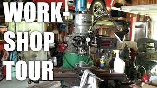 Part1 A tour of my Dads Metal working workshop garage [upl. by Loveridge892]