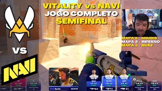 VITALITY vs NAVI  SEMIFINAL COMPLETA Todos os Mapas BLAST Premier World Final 2023 [upl. by Nevetse261]