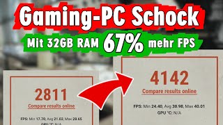 GrafikkartenSchock – Teure Grafikkarten unnötig Mehr FPS mit 32GB RAM mit Windows 11 [upl. by Dean316]