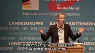 AfDFrontfrau Alice Weidel lässt bei einer Parteiveranstaltung einen Gast rauswerfen 🤔💀 [upl. by Retswerb694]