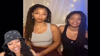 Chloe x Halle being a mess on ig live  Reaction [upl. by Rudman]