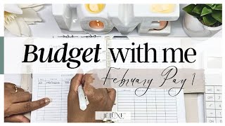 How I Work the Debt Snowball Into My Budget  February Paycheck 1 Breakdown [upl. by Issak]