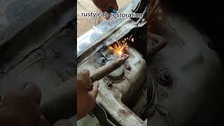 Shocks absorber base repair gaswelding automobile [upl. by Kentiga17]