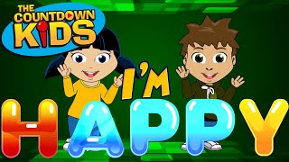 Im HAPPY  The Countdown Kids  Kids Songs amp Nursery Rhymes  Lyric Video [upl. by Janice614]