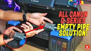 All Canon G Series Printer Empty Pipe Solution Beginners Guide with English CC  INKfinite [upl. by Cheney692]