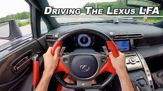 Driving The Lexus LFA  9000 RPM V10 Supercar POV Binaural Audio [upl. by Atrebor334]