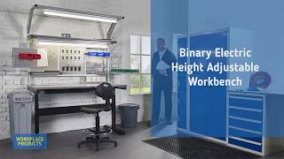 Binary Electric Height Adjustable Workbench [upl. by Mcdade931]