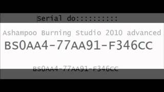 Serial do Ashampoo Burning Studio 2010 Advanced [upl. by Ehtyaf]