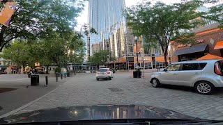 Pittsburgh Pennsylvania  Driving Through Market Square 4x Speed 2021 [upl. by Drusus]