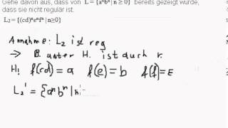 Beweisen mit Abgeschlossenheitseigenschaften regulärer Sprachen Homomorphismus [upl. by Atiuqram491]