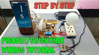 PAANO MAG WIRING NG PISONET SINGKONET  STEP BY STER WIRING TUTORIAL PISONET [upl. by Mann]