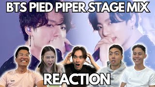 BTS PIED PIPER STAGE MIX REACTION [upl. by Ruddy]