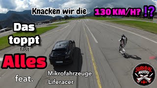 130 KMH 🔥ESCOOTER TOPSPEED TEST auf LANDEBAHN ❗️ VSETT 11 [upl. by Portingale]