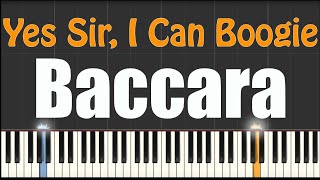 Yes Sir I Can Boogie  Baccara  Piano Tutorial [upl. by Tfat112]