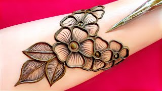 New latest stylish mehndi design  easy amp simple mehndi  mehndi ka design  mehndi design  mehndi [upl. by Chitkara]