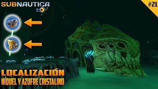 Localización NÍQUEL y AZUFRE CRISTALINO ✨ 20  Subnautica Versión final [upl. by Rufford619]