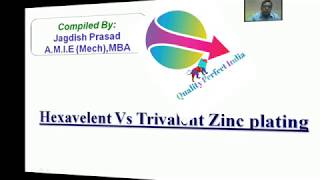 Hexavelent Vs Trivalent Zinc Plating in hindi Test for Hexavalent and Trivalent [upl. by Stiles]