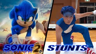 Stunts From Sonic the Hedgehog 2 In Real Life [upl. by Newg]