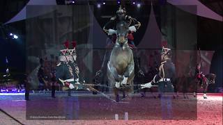 Carrousel mixte Garde républicaine Crinières dor 2018 Cheval passion Avignon [upl. by Yanttirb979]