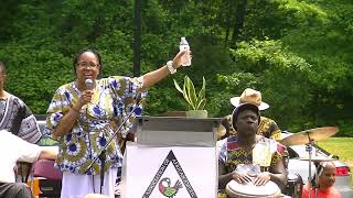 Libation Ceremony at Juneteenth event in African American Garden [upl. by Terchie]