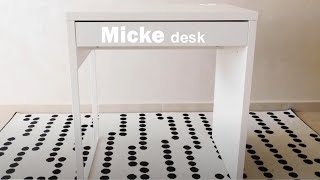 MICKE Desk white IKEA assembly guide [upl. by Brooke]