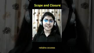 Understanding JavaScript Scope and Closures in 60 Seconds [upl. by Shig]