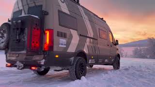 Schweden  Rekordkälte und wir mitten drin mit dem 4x4 Sprinter von Mega Mobil ReAktiv 700 [upl. by Cilurzo]