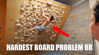 Setting The Hardest Board Problem at our Gym 8B V13 [upl. by Neelak]