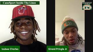 CaneSports Inside The Lines with Girard Pringle [upl. by Sheedy]