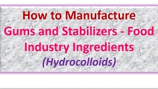 How to Manufacture Gums and Stabilizers  Food Industry Ingredients Hydrocolloids [upl. by Nnaeel]