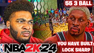 I FOUND A RARE 55 3 BALL LOCK BUILD ON NBA 2K24 [upl. by Aldwin970]