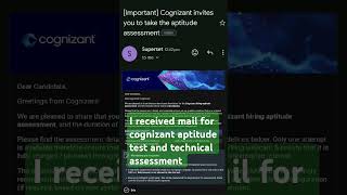 Cognizant aptitude test technical assessment cognizantgenc interview wipro tcs java python [upl. by Gauthier]