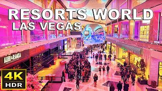 4K HDR Resorts World Las Vegas Walking Tour  2024 [upl. by Horton]