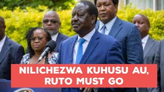 KIMEUMANA❗❗quotRuto Must Goquot Raila Odinga Has Changed Tune After Failing to Secure AU Seat [upl. by Annahsat]