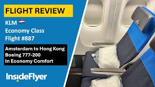 FLIGHT REPORT  KLM Economy Comfort Amsterdam Schiphol to Hong Kong  Boeing 777200  KL887 🛫 🇭🇰 [upl. by Chae926]