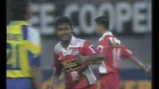 Sundram Bicycle Kick Goal vs Brunei [upl. by Adnahsam45]