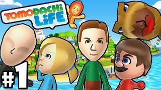 Tomodachi Life 3DS PART 1 Dinosaur Island Mii Shaq amp Waluigi Gameplay Walkthrough Nintendo [upl. by Wolram639]