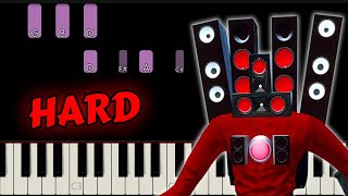 How to Play Speakerman Theme Song on Piano [upl. by Adnopoz611]