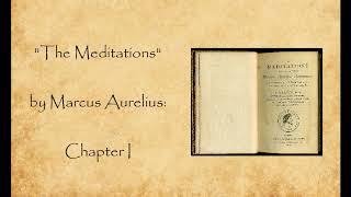 The Meditations Marcus Aurelius  Chapter 1 [upl. by Uriia]