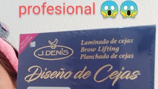 como hacer un laminado de cejas paso a paso con jDenis [upl. by Naicad]