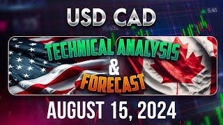 Latest USDCAD Forecast and Technical Analysis for August 15 2024 [upl. by Tager]