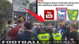 Norwich v Ipswich derby day trouble [upl. by Liba]