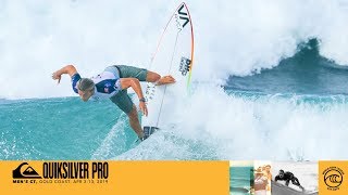 Carmichael vs Rodrigues vs Christie  Round One Heat 9  Quiksilver Pro Gold Coast 2019 [upl. by Faustus]