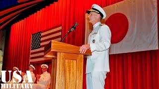 アメリカ海軍･第7艦隊の司令官交代式横須賀基地  US Navy 7th Fleet Change of Command Ceremony in Yokosuka Base Japan [upl. by Hgieleak]