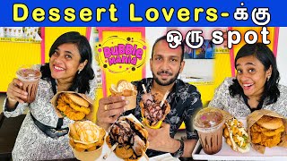 Bubble Waffle Desert முதல் Bubble Chicken Waffle வரை எல்லாமே Super😍  Bubble Mania Review✨Crazy Pair [upl. by Franchot]