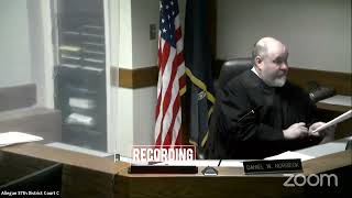 0412231446 57th District Court Allegan County Michigan Judge Daniel Norbeck [upl. by Olen]