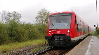 Von Dettingen unter Teck nach Kirchheim unter Teck mit der Teckbahn Stadler RegioShuttle RS1 [upl. by Nadab]